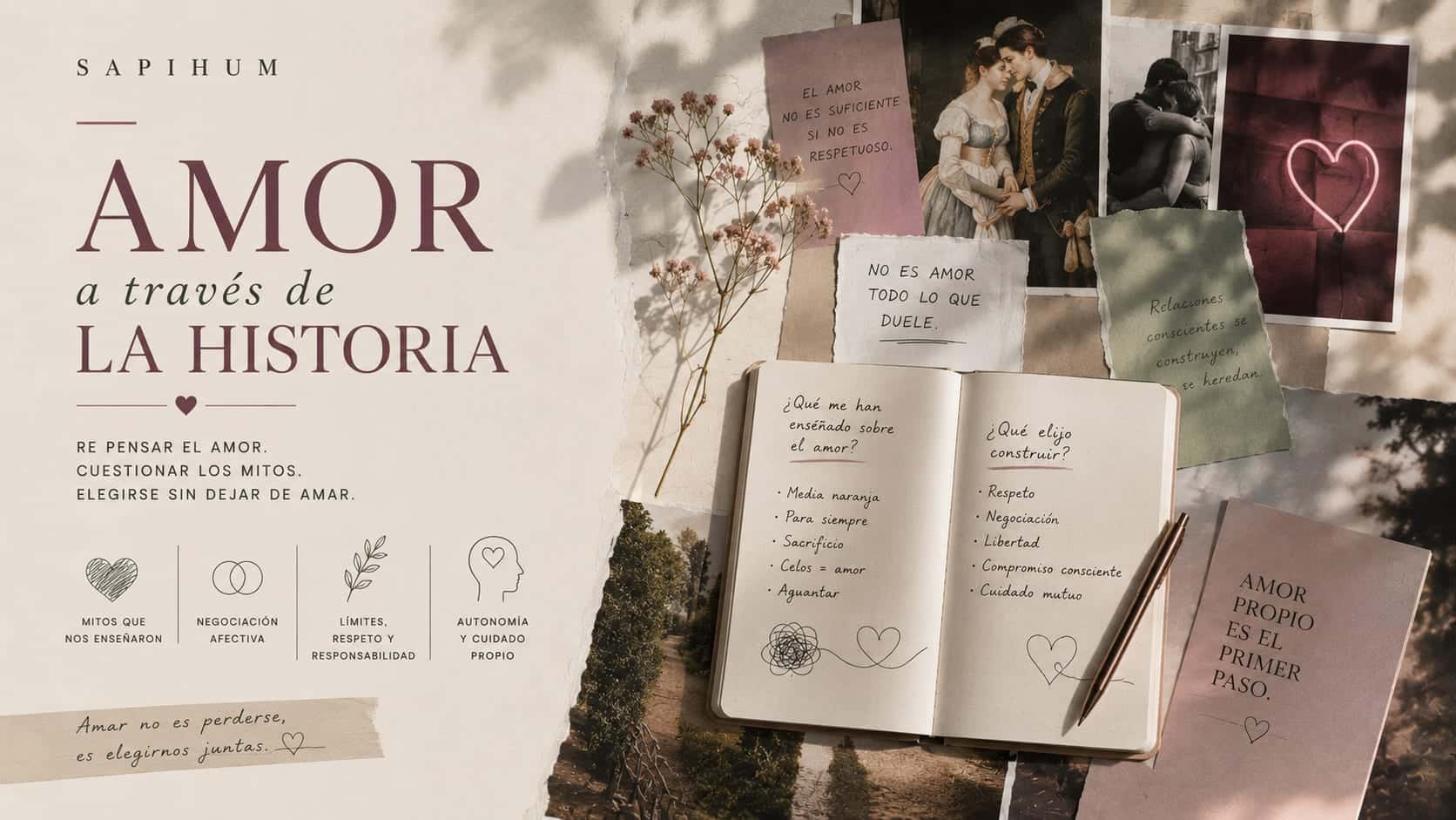 Amor a través de la historia: mitos, vínculos y relaciones conscientes