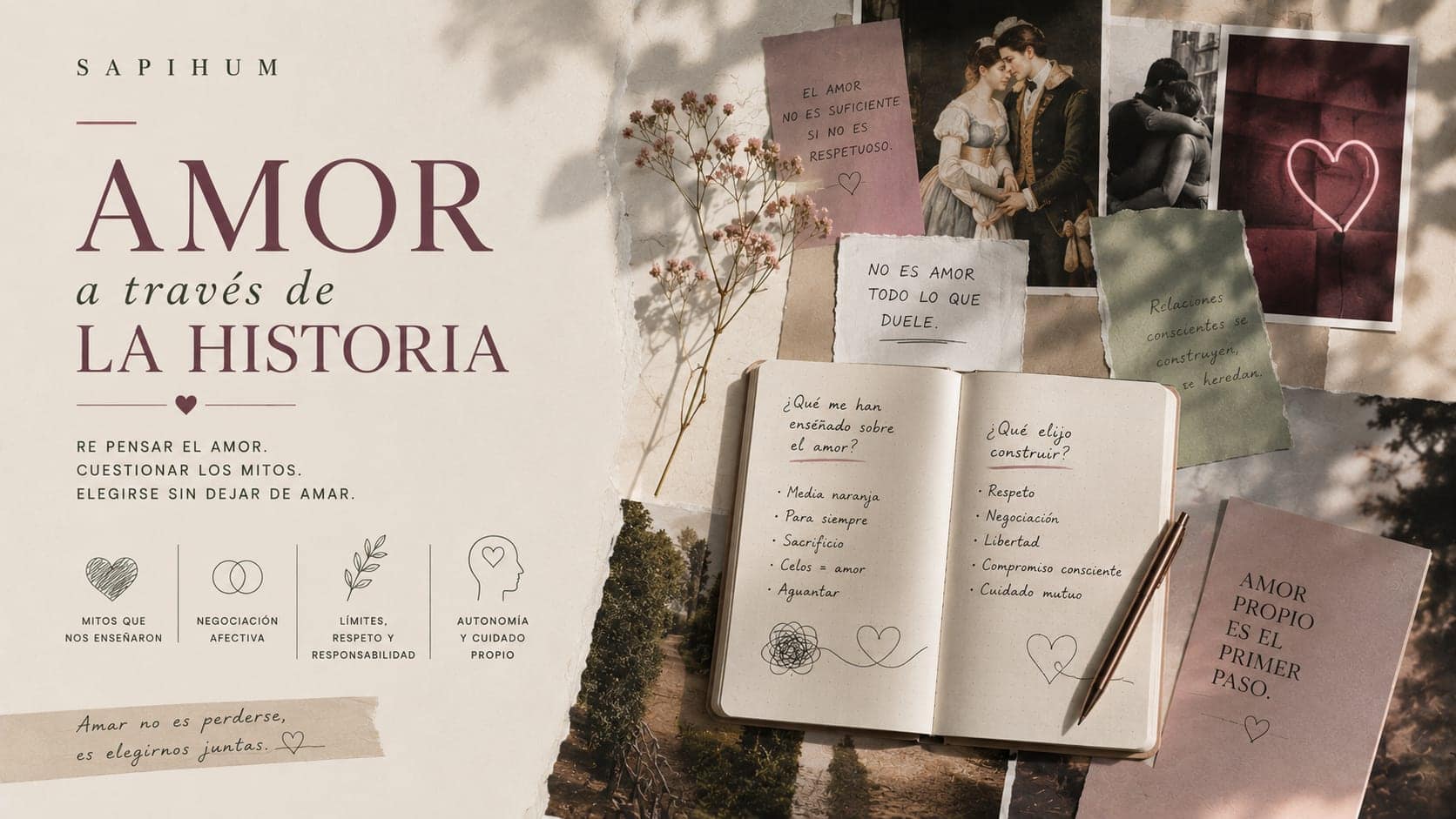 Amor a través de la historia: mitos, vínculos y relaciones conscientes