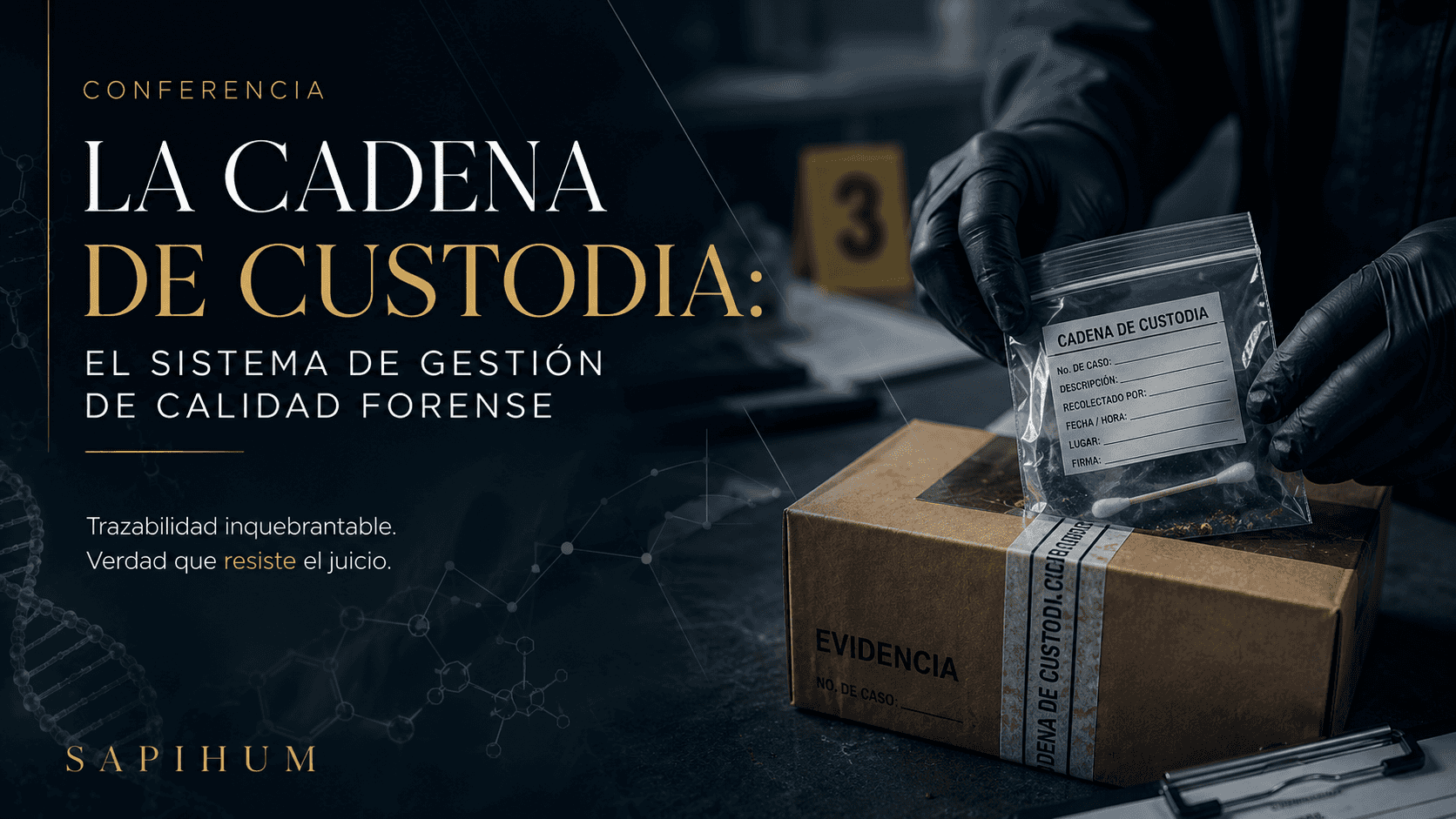 La Cadena de Custodia: el sistema de gestión de calidad forense.