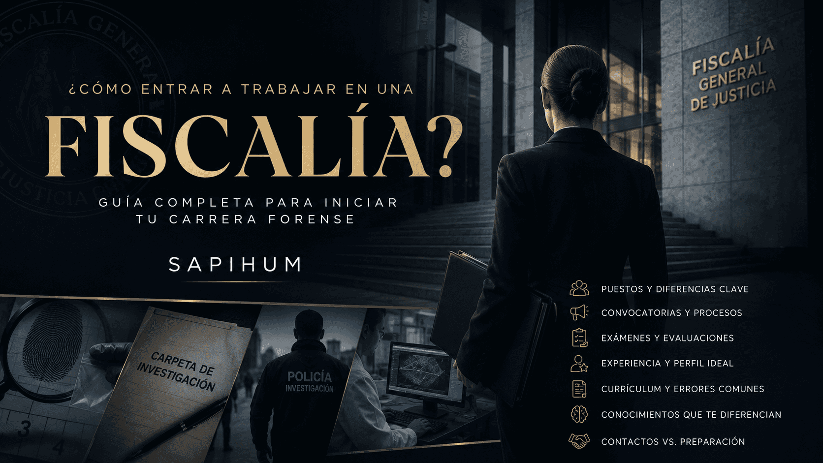 ¿Cómo entrar a trabajar en una Fiscalía? La ruta real