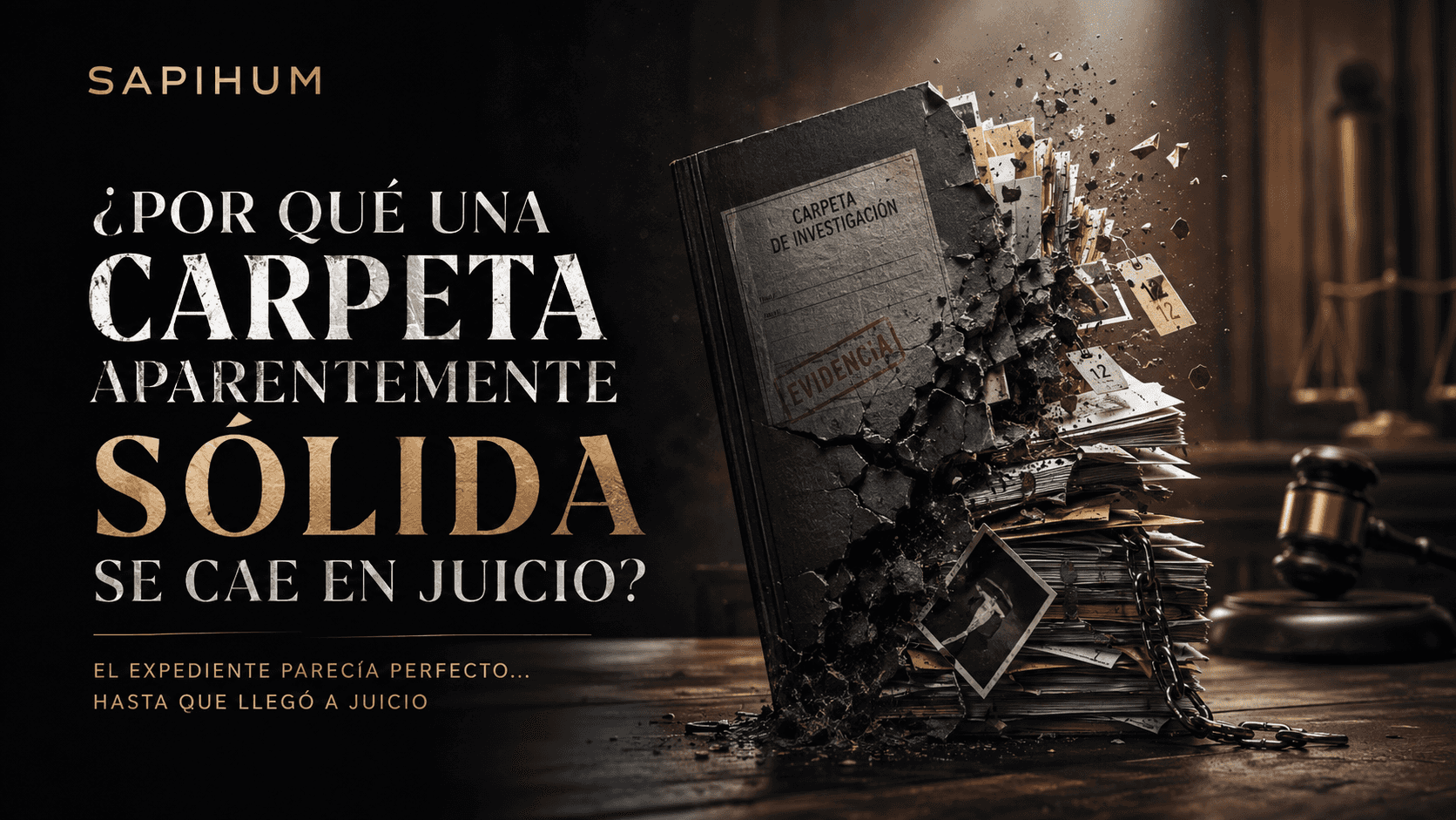 ¿Por qué una carpeta aparentemente sólida se cae en juicio?